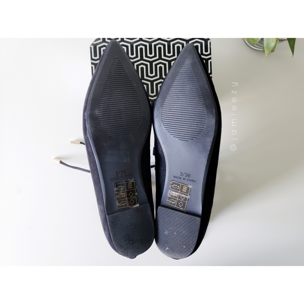 Topshop | "Flight" Ghillie Tie Pointed Toe Flats - Picture 9 of 10
